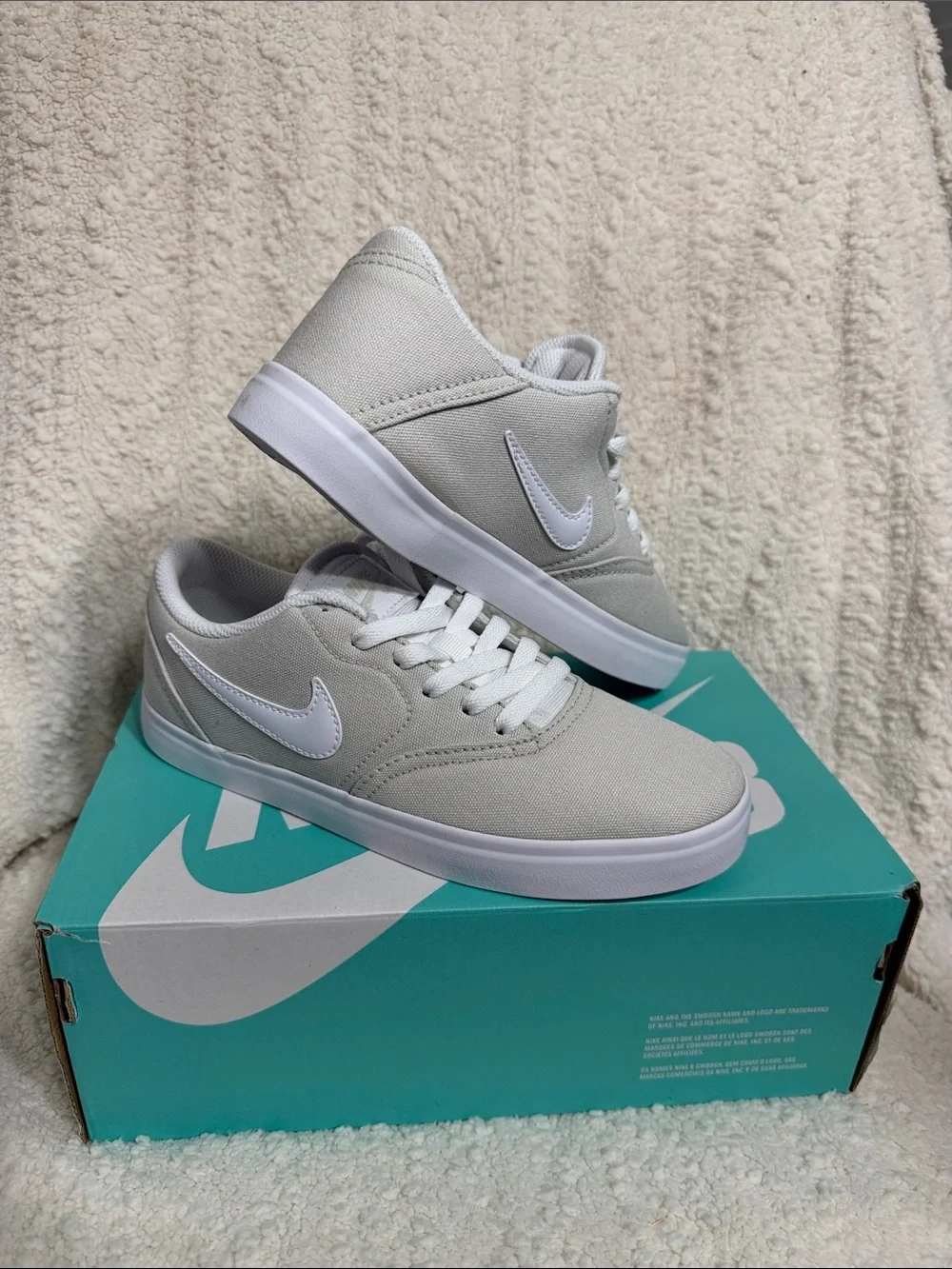 Nike SB Check Cnvs (GS) - Light Bone/White